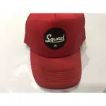 SQUAD 二手紅色棒球帽