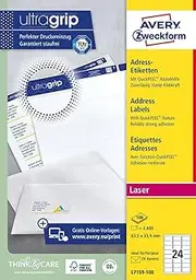 Avery L7159 Address Labels Laser White