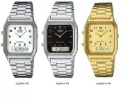 Casio AQ230A-1D & AQ230A-7B & AQ230GA-9B Men's Analog Digital Watch
