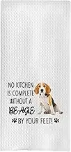 uinwk Beagle Dog Kitchen Towels - Beagle Gifts for Women Lovers, No Kitchen is Complete Without a Dog Hand Dish Towels, 16x24
