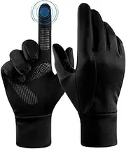 [FanVince] Gloves Winter Touch Screen Fingers Thermal Warm Cold Weather Men Women Cycling Bike Running Driving Hiking Waterproof Snow Ski Black