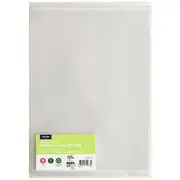 J.Burrows Recycled A4 Document Wallet Compact Clear 4 Pack