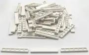 Lego 100 New White Tiles 1 x 6 Flat Smooth Pieces