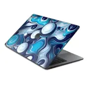 Skins Wrap for MacBook Pro 15 inch Retina Touch Mixed Blue Bubbles Glass