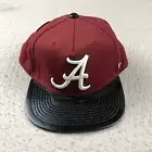 Alabama Crimson Tide Hat Adult One Size Red Woolen Adjustable Snap Back Cap NWT
