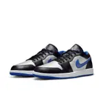 【NIKE 耐吉】休閒鞋 男鞋 運動鞋 AJ1 AIR JORDAN 1 LOW 黑白藍 553558-007