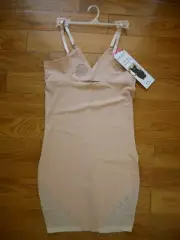 Red Hot Spanx Open-Bust Shaping Slip S NEW Pink Sand