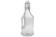 Lemon & Lime 350ml Jar Jug Drinking Container w Clip Lock Lid Glass Bottle CLR