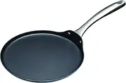 MASTERCLASS Carbon Steel Non-Stick Induction-Safe Crêpe Pan, Black, 24 cm (9.5")