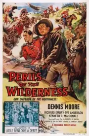 Perils Of The Wilderness poster Dennis Moore Richard Emory Cha- 1956 Old Photo 2