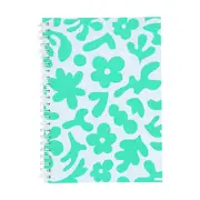 A5 Spiral Notebook - Jade Abstract