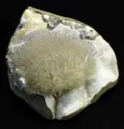 Natrolite blow ball in Matrix geode natural mineral specimen