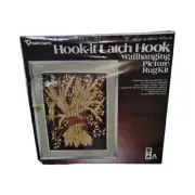 Vogart-Crafts Latch Hook Wall Hanging Picture Rug Kit 18" X 24'' #4804 Wheat NOS