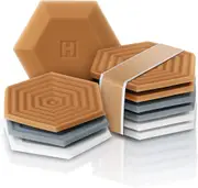 Silicone Coasters for Drinks - Coasters for Coffee Table, Drink Coasters , Set of 6