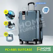 28" Luggage Suitcase Trolley Travel Hard Shell Case Lightweight Organiser Blue