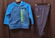 NWT UNDER ARMOUR BOYS SIZE 12 MONTHS PANTS & HOODED JACKET SET