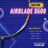 在飛比找蝦皮購物優惠-Gsport Carlton Airblade 8600 獎