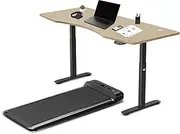 [Lifespan Fitness] WalkingPad M2 Treadmill with Ergodesk Automatic Adjutsable Standing Desk, Oak, 180 cm