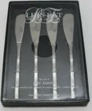 Let's Eat Quality Stainless Steel Pate Knives Set of Four New