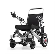 Electric Wheelchair for Adults, All-terrain Electric Scooter, Load-bearing 150kg Intelligent Folding Electric Wheelchair(Gold)