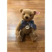 Steiff Collector Little Boy Blue Bear alpaca plush - German, NWT