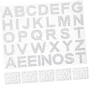 WESIEVYA Self Adhesive Rhinestone Stickers DIY Decorative Letter Stickers Set for Bag Cup and Clothing