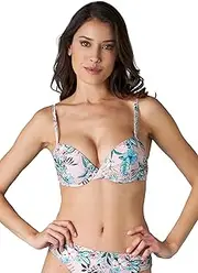 [Lovable] Women's Push-up Printed Knitted Micro Underwired Bra Bikini