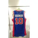 ADIDAS NBA 底特律活賽隊 DENNIS RODMAN 藍色球衣