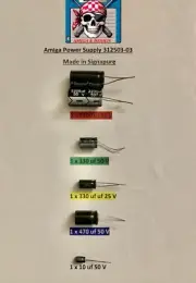 AMIGA Netzteil Power Supply / PSU / P.312503-03/ Capacitors MADE IN Singapure
