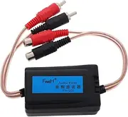 ASAKKURA Car Audio Filter Car Stereo Noise Audio Radio Noise Filter Isolator for Car Audio Home Stereo Car Stereo Noise Reducer Noise Isolator Ground Loop Noise Filter