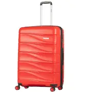 Delphin Wave Hardside Large 76 cm Spinner Suitcase Red