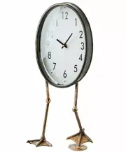 Unique Large Standing Clock with Duck Feet 8.5"x21" tall