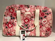 Brand New w/Tags Mickey Minnie Mouse Bioworld Rolling Duffle Bag Pink Red Floral