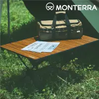 在飛比找momo購物網優惠-【Monterra】CVT2 Table 折疊露營桌 原木色