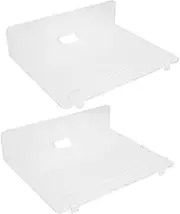 Alipis 2Pcs Transparent Floating Shelves Wall Mount Display for Speakers Flower Pots and Cameras Acrylic Storage for Home Decor
