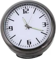 ULTECHNOVO 3pcs Car Clock Dashboard Clock for Car Digital Clocks Night Light Clock Pocket Watch Car Vent Clips LED Clock Small Round Digital Clock for Decor Magnetic Clock Timers White Abs