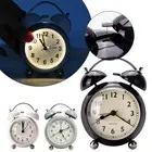 Elegant Vintage Style Alarm Clock with Twin Bell Loud Ringing Bedroom Decor