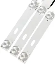 3Pcs/Set 597mm LED Backlight TV Repair Parts Compatible with JVC 32inch 7led 32DE75 32LEX-5027 32LEM-1009-1010-5009 HL-00320A28-0701S-04