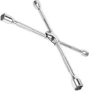 JECOMPRIS Heavy Duty Way Cross Wrench for Tire Removal Durable Lug Wrench Tool Versatile Changing High Construction for Enhanced Leverage and Efficiency