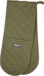 Love Colour Double Oven Gloves, Olive Green