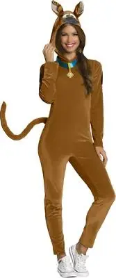 Scooby Doo Adult Pajama Jumpsuit with Hood Costume Medium
