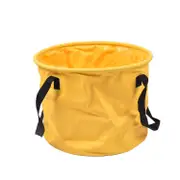 20L Yellow Heavy-Duty Foldable Bucket - Waterproof, Durable & Portable