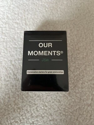 OUR MOMENTS Kids: 100 Conversation Starter Cards for Families and Kids Sealed