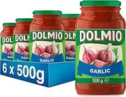 Dolmio Extra Garlic Tomato Pasta Sauce 500 g (Pack of 6)