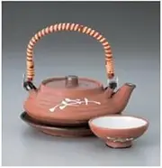 Earthenware teapot steamed DE-1 heat-resistant earthenware teapot steamed [200cc] direct fire restaurant inn Japanese unit for restaurant business