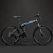 [MilkYa] Cool Black Blue GT-730 Folding Mountain Bike