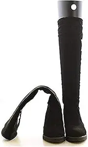 SYBL 2 Pairs(4 Sheets) Boot Shaper Form Inserts Tall Boot Support Shaper Thicken Shoe Tree Shape Holder for Women and Men,Black 16 Inches