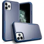 For Apple iPhone 11 Pro 3in1 Case Drop Resistant Defender Tradies Hybrid Armor Heavy Duty Rugged Shockproof Tough Cover (Navy Blue)