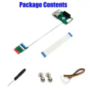 1 SET NGFF(M.2)Key A/E to PCI-E Express X1+USB Riser Card with High Speed Cable