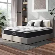 King Size Mattress, Bedra Bedding King Size Bed Mattress with Cool Gel and Euro Top 22cm Thickness Medium Firm